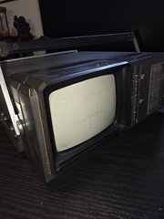 Vintage Sears 580 Portable Receiver Television Radio PSB 5&Prime; screen 1983 Works