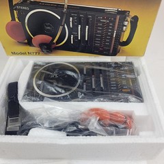 Lloyds Am/Fm Fm Stereo Receiver With Orange Stereo Headphones N777. New Vintage