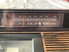 Sears 1979 Model 23400 AM/FM Cassette Clock Radio Rare Vintage fix or parts