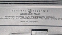 Vintage General Electric GE 3-5244B AM/FM Radio Works Cassette Recorder Repair