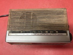 Vtg General Electric GE Alarm Clock AM/FM Radio 7-4655A Wood Grain Retro WORKS!