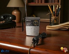 Vintage SANYO RP5115 AM/FM Transistor Radio AC/DC Solid State 1979-1985