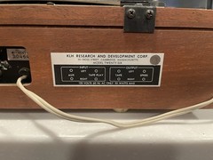 1968 KLH Model Twenty Six Turntable Tested and Working