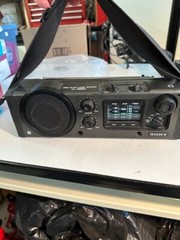 Sony ICF-6000W Vintage PSB/FM/AM Radio 3 Band Receiver – Portable Radio – Works!
