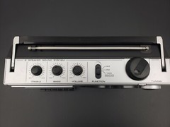 GE 3-5248A Stereo/Radio/Boombox- Silver & Black- Vintage