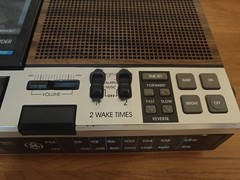 Vintage GE 7-4956B FM/AM Clock Radio Cassette Player Recorder – Serviced! READ