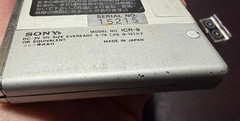 SONY ICR-9 AM Receiver Pocket size Silver Vintage 1977 Tested & Working.