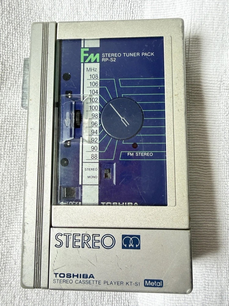 Vintage Toshiba KT-S1 Stereo Cassette Player, Radio PARTS ONLY