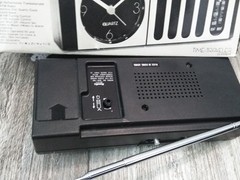 VTG. Randix QCR-18S AM-FM QUARTZ Portable Radio & Alarm Clock W/BOX,MANUAL