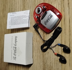 Vintage Promotional Coca Cola FM Auto Scan Radio Earphones Light Instruction Box