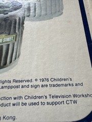 Vtg 1976 Sesame Street Oscar The Grouch Am Portable Radio with Box WORKS!