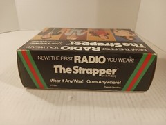 Vintage 1977 The Strapper Randix Sportasonic Radio W/Box Working