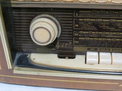 METZ 308 Large Tabletop Tube AM FM SW Radio Germany Working