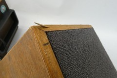 Vintage KLH 200 AM/FM Stereo Table Top Radio Wood Cabinet Kyocera Japan