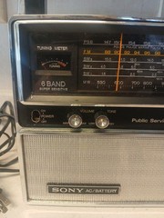 SONY 6BAND FM/AM/PSB/SW1-3 Receiver, Model TFM-8000W, Tested/Works.