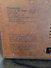 Panasonic RE-6286 Solid State FM/AM Tabletop Radio Wood Grain Case Works