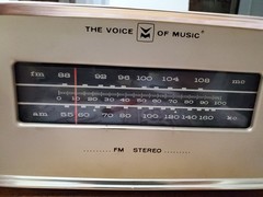 Vintage 1960&rsquo;s Voice of Music Tuner Model #1465 Powers Up but Untested / No Amp