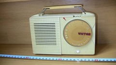 VICTOR Portable Vacuum Tube Radio PR-5 Rare Vintage Retro F/S JP Made in Japan