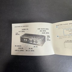 Vintage Panasonic RC-7469 Flip Clock AM/FM Radio Japan Original Box Manual