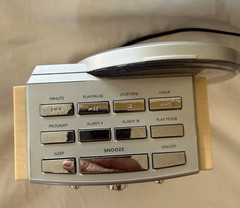 Vintage JENSEN JCR-560 AM/FM Alarm & CD Clock Radio -Partially Working