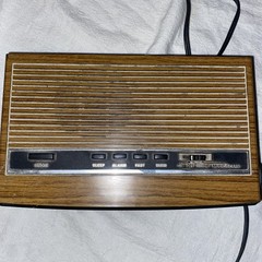 Vintage General Electric Alarm Clock Radio Model 7-4625c Faux Wood Grain Retro