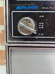Vintage Midland Weathermatic Radio AM FM AIR Weather Solid State AC Tested