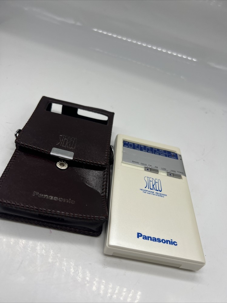Vintage Panasonic RF 10 Stereo Headphone Receiver FM-AM Radio Case V