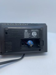 Electro Brand AM/FM Radio Alarm Clock – Model 4610 Black Tested and Working