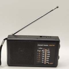 Vintage Kinstar AM/FM Pocket Radio K-257 Tested Tested Works Battery Operated