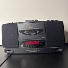 Vintage GPX Stereo Cassette Clock Radio DC715 AM/FM Digital Clock Tested*