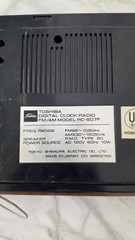 Vintage 70s 80s Toshiba RC-807F FM/AM Solid State Digital Clock Radio Japan made