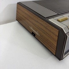VTG GE General Electric 7-4646A AMFM Digital Clock Radio Blue Display Wood Grain