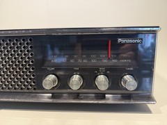 Panasonic RE-6513 Vintage AM FM Wood Grain Radio Works Loud Retro Tabletop Read