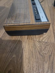 GE Vintage Wood Grain Digital Clock AM/FM Radio Alarm Clock Model 7-4633D