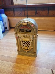 Jukebox Shaped 50s Radio AM FM Model JB-21 Gray Vtg Works Small 6&Prime; Unbranded