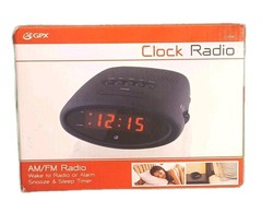 Vintage GPX C200B Dual Alarm AM/FM Clock Radio
