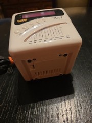 ELECTRO BRAND 3 in 1 Cassette / AM-FM / Clock Radio 1980s Vintage