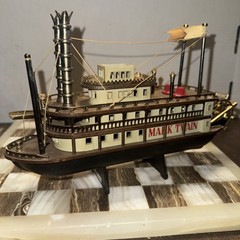 Mark Twain Riverboat AM Radio Disneyland Souvenir Working Japan Vintage Read*