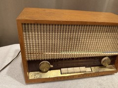 💙Grundig-Majestic Model 92 Radio tube WEST GERMANY 1950&rsquo;s « Hi-Fi Sound » works