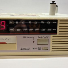 GE Spacemaker 7-4275A AM/FM RADIO Cassette Player Under Cabinet Kitchen Vtg