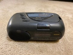 Lenoxx Sound AM/FM Digital Clock Radio Cassette Player Model CR-186 Tested Works
