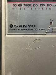 Vintage SANYO RP55 AM/FM Stereo Portable Radio Handheld-FullyTESTED!