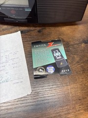Vintage Zenith Digital Stereo Clock Radio Z213B W/ Box & Receipt Weather