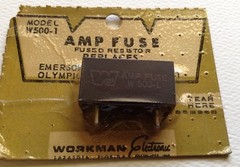 Vintage Workman AMP Fuse W500-1 Replaces Emerson Olympic RCA 945392-1