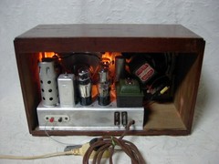 Japanese old vacuum tube radio restored and maintained vintage retro antique JP