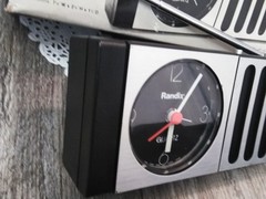 VTG. Randix QCR-18S AM-FM QUARTZ Portable Radio & Alarm Clock W/BOX,MANUAL