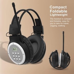 AM FM Radio Headphones Personal Portable Radio Headset am/fm Digital with Bes…
