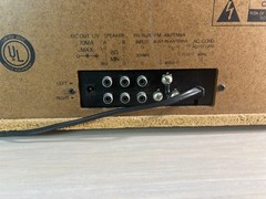 Vintage Soundesign 5642 Radio Tape Player/Recorder (2) 707S Wood Box Speakers