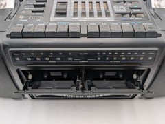 Vintage MAGNAVOX AW-7595/17 Turbo Bass Dual Cassette Boombox Radio READ