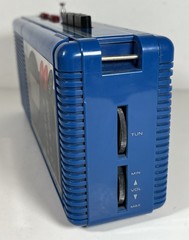 Vintage 1980s Soundesign Color Tunes Radio Cassette Player 4603VBL Blue Boom Box